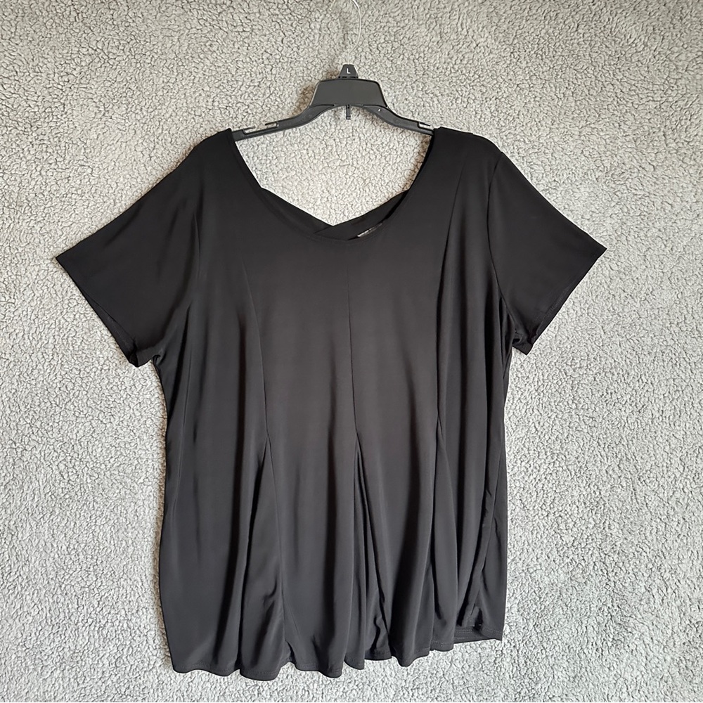Always Indigo Elegant Black Women's Top